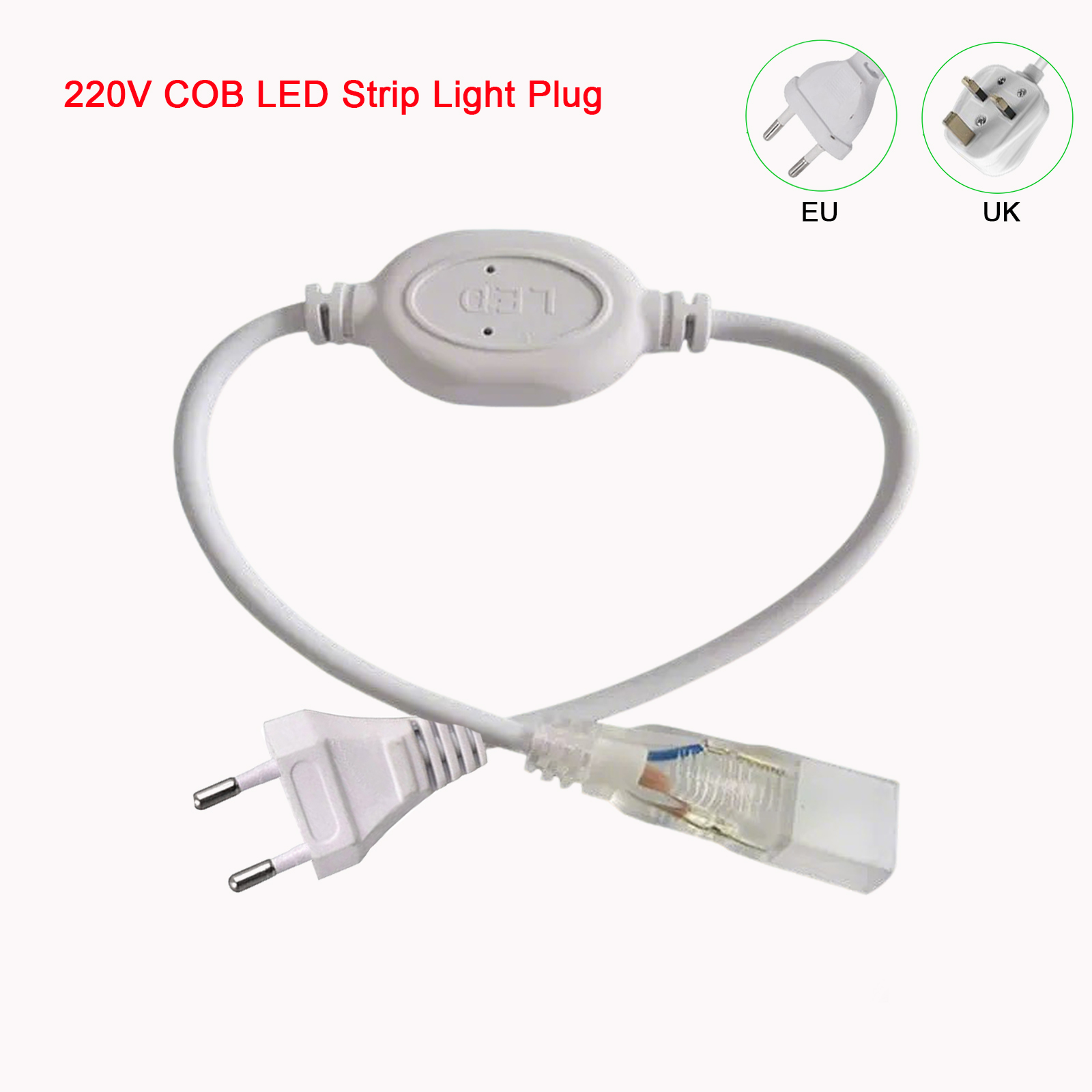 Kitchen Gadgets Uk - ไฟแถบ LED COB 220V 230V ปลั๊กไฟ