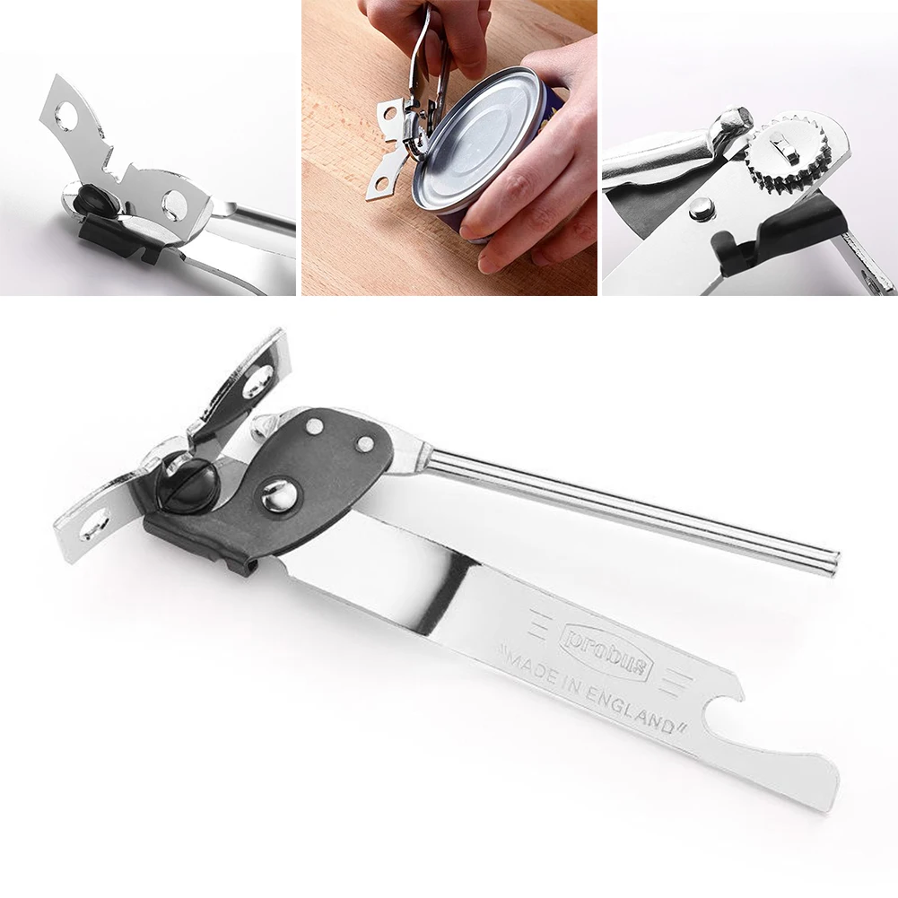 Kitchen Gadgets For Seniors - สแตนเลสสตีลอาหารดีบุกคู่มือที่เปิดขวดอ่อนมืออุปกรณ์ครัว Gadgets มีดชุดเครื่องมือ