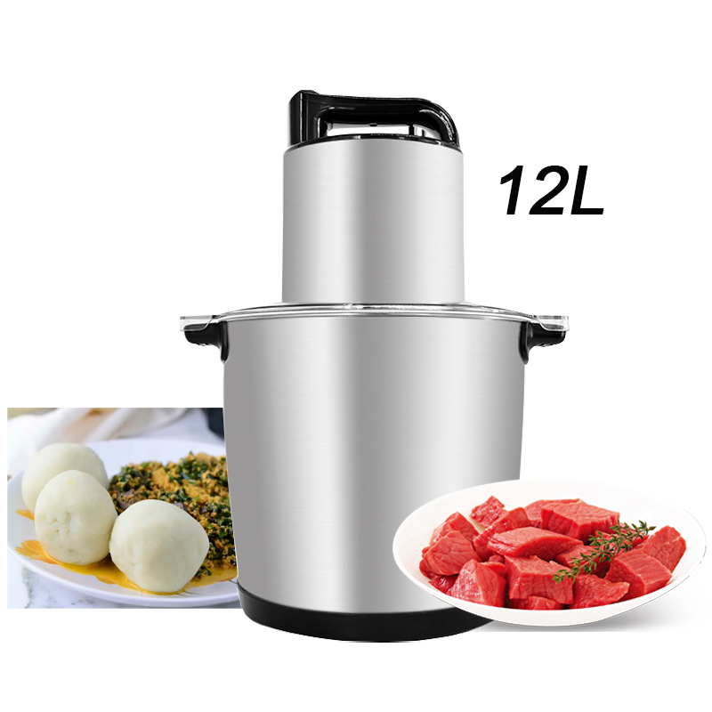 Kitchen Gadgets Uk - เครื่อง Fufu โลหะ12L เครื่องผสมอาหารในครัวเรือนเครื่องผสมผัก foufou ผสมผลไม้