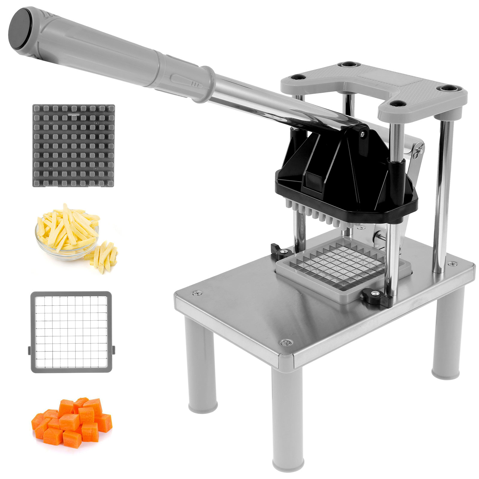 Kitchen Gadgets Vegetable Chopper - Commercial ผักผลไม้ Chopper เครื่องตัดทอดฝรั่งเศส 2 ใบมีดสแตนเลสสตีลผัก