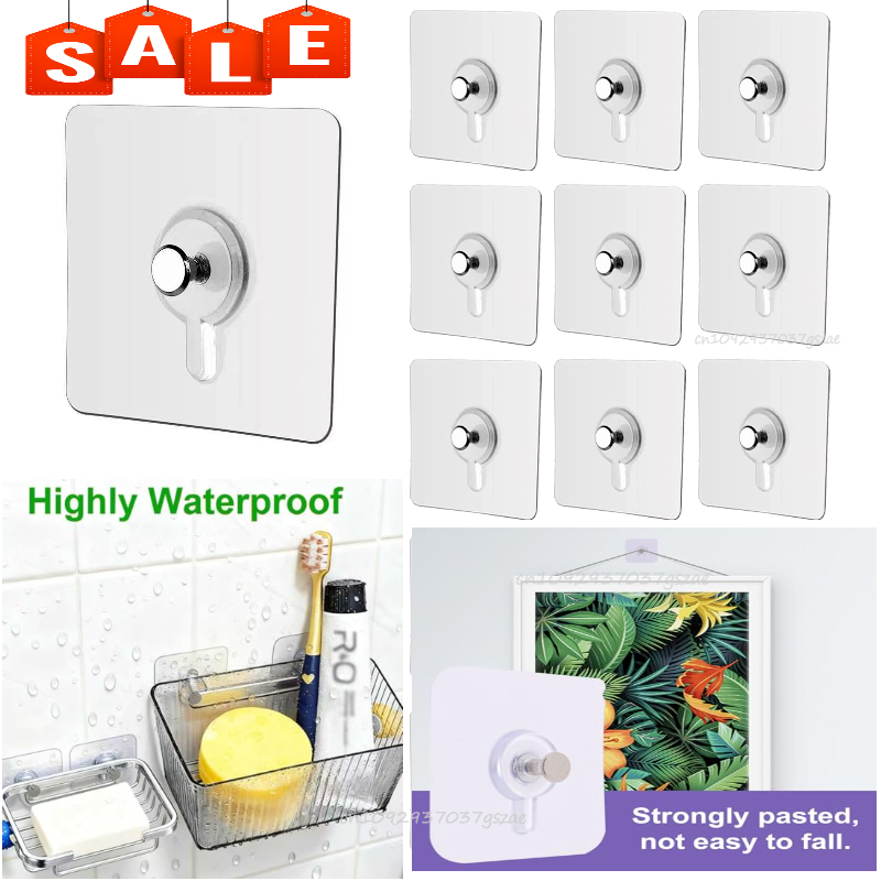 Kitchen Gadgets For Seniors - ตะขอแขวนกรอบรูป ชั้นวางของ ที่ยึดสกรู ที่แขวนประตู แบบติดผนัง อุปกรณ์อเนกประสงค์