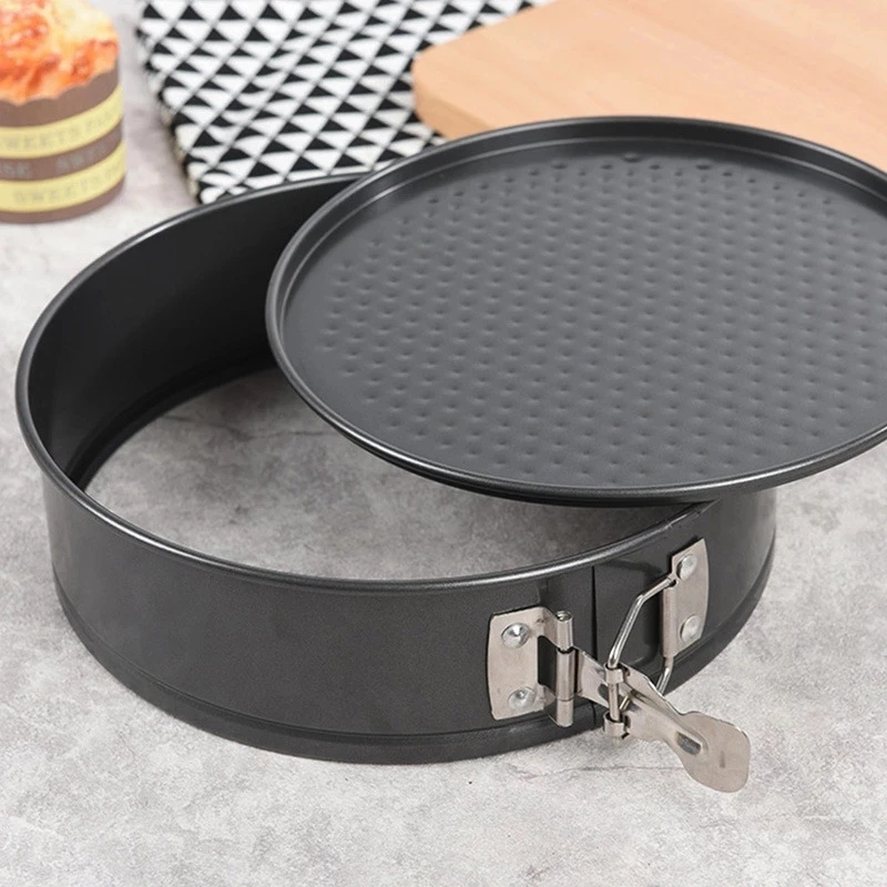 Kitchen Gadgets 2022 - 18/20/22/24/26/28 ซม.กระทะเหล็กคาร์บอนเบเกอรี่แม่พิมพ์ Bakeware Non Stick ฤดูใบไม้ผลิรูปแบบรอบเค้ก