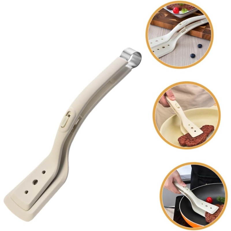 Kitchen Gadgets Under 100 - ที่คีบซิลิโคนอเนกประสงค์ 2 in 1, ที่คีบไข่เจียว, ที่คีบสเต็กทอด,