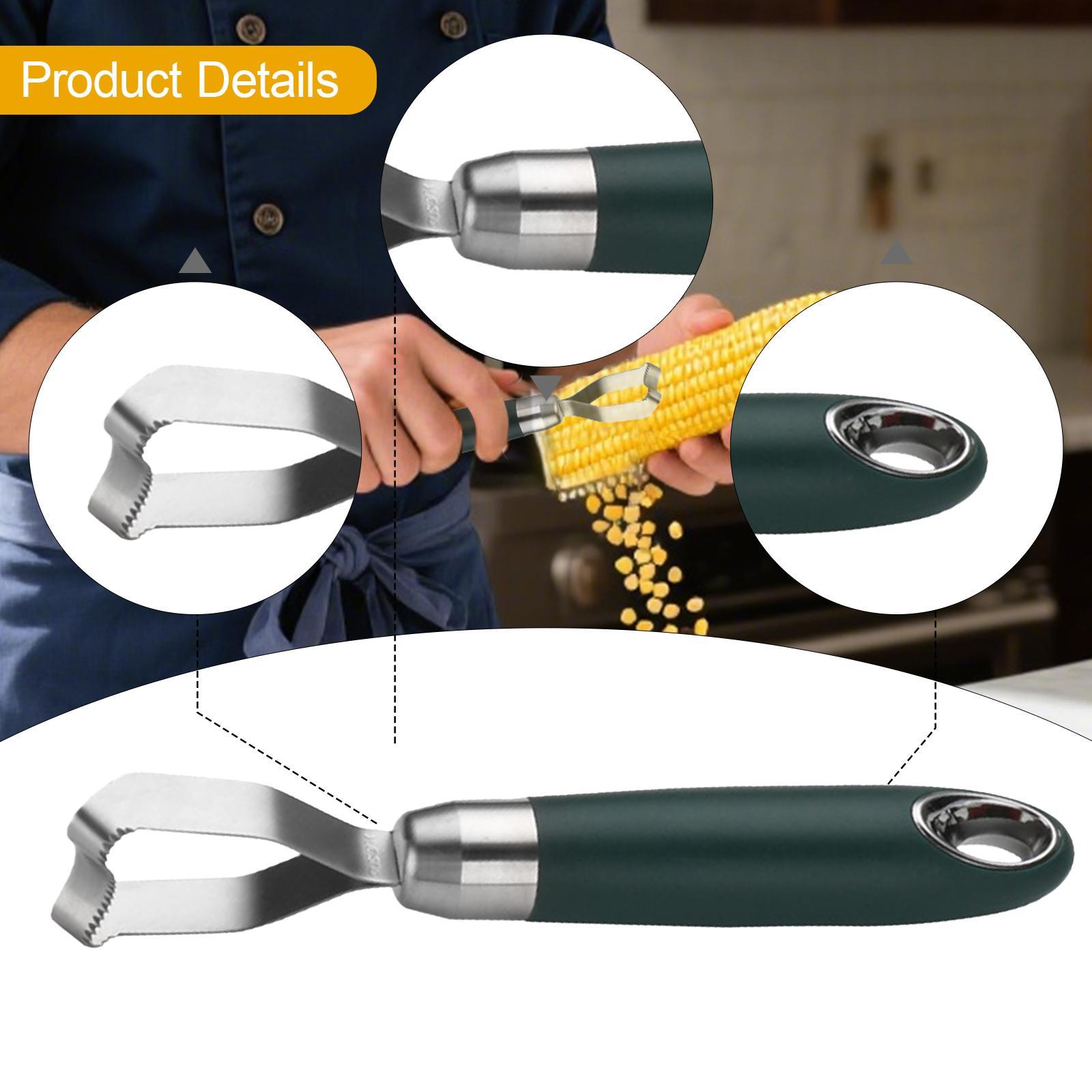 Kitchen Gadgets I Need - ที่ปอกฝักข้าวโพดสแตนเลส ด้ามจับตามหลักสรีรศาสตร์ อุปกรณ์สำหรับปอกผักในครัวเรือน