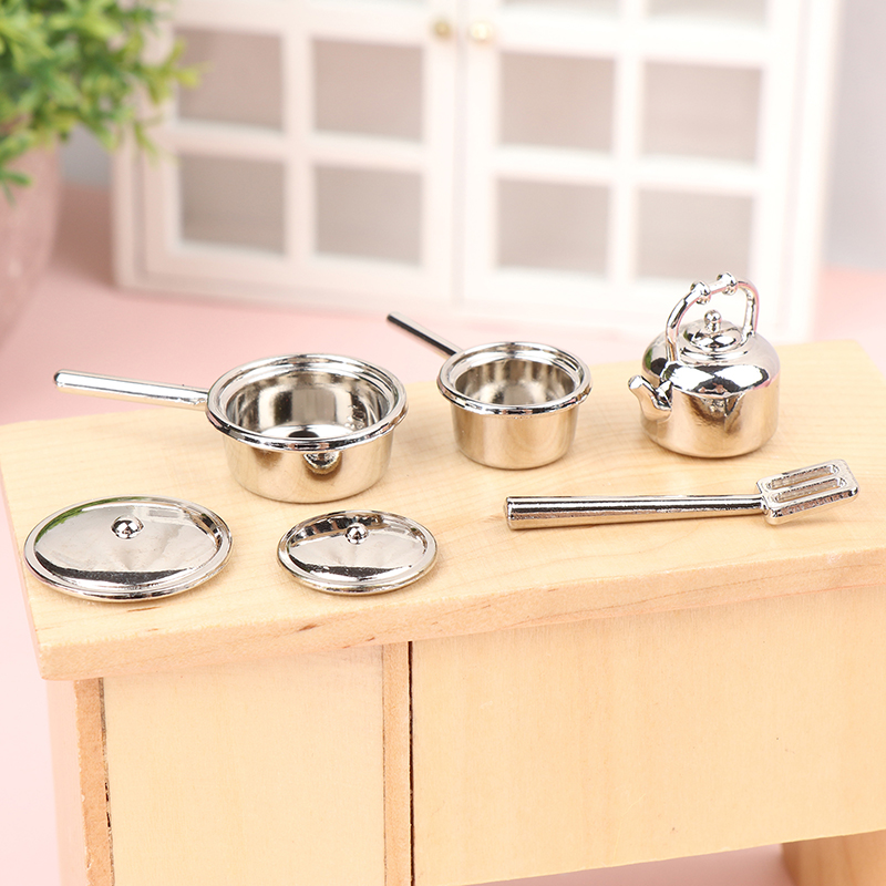 Kitchen Gadgets Under 100 - 【M】1/12 ของเล่นจำลองชุดครัวขนาดเล็กสำหรับบ้านตุ๊กตา หม้อ ตะหลิว ของตกแต่ง ของเล่นทำอาหาร