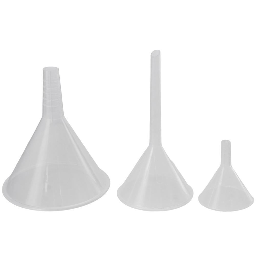 Kitchen Gadgets Set - 1/3 ชิ้นแบบพกพาพลาสติกใสชุดช่องทาง Lab PP ช่องทางห้องครัวช่องทาง Lab