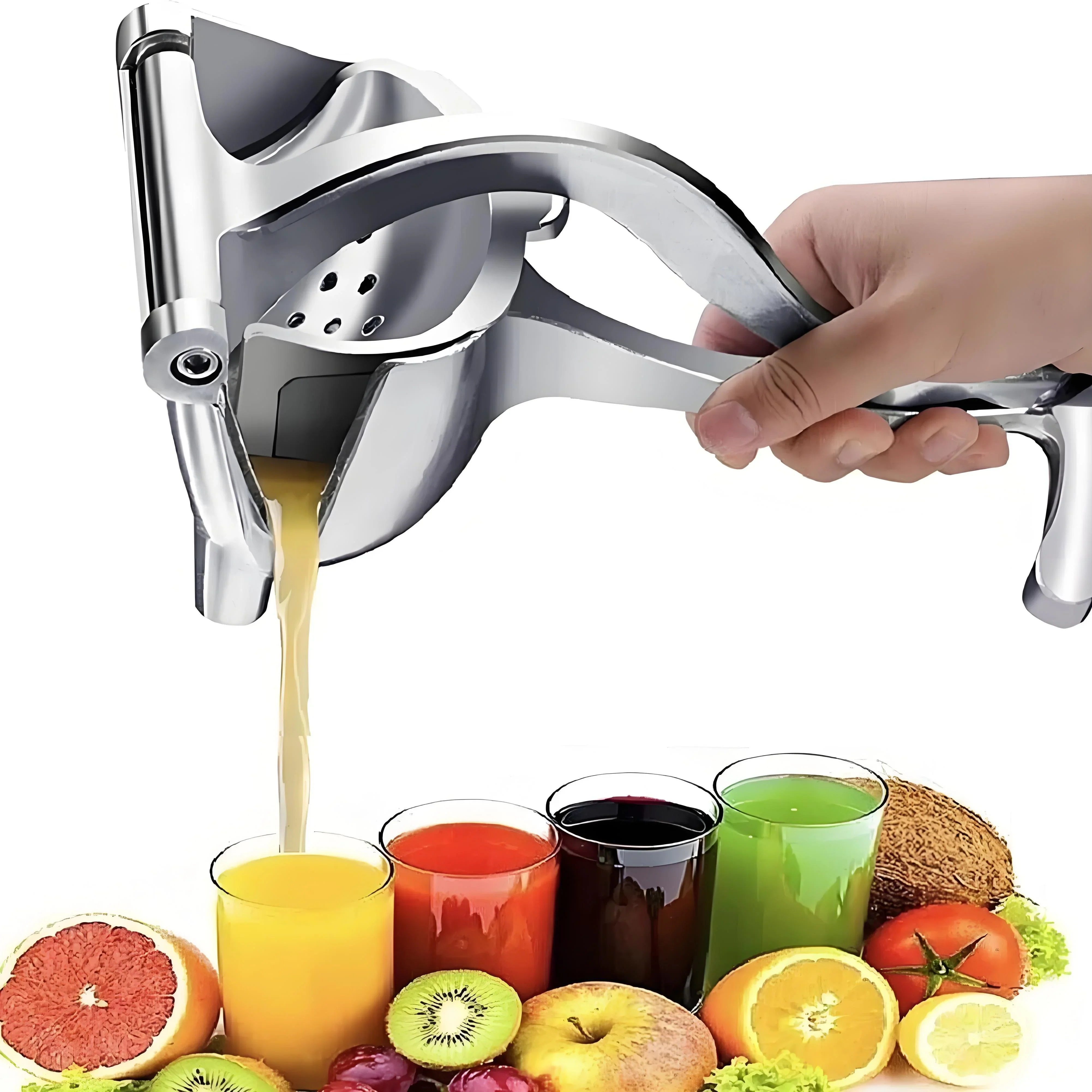 Citrus Lemon Squeezer - เครื่องคั้นน้ำมะนาวแบบมือหมุน 3-in-1 สำหรับงานหนัก – เครื่องคั้นน้ำผลไม้ส้มแบบกดหลายครั้ง สำหรับใช้ในครัวและบาร์เทนเดอริ่ง