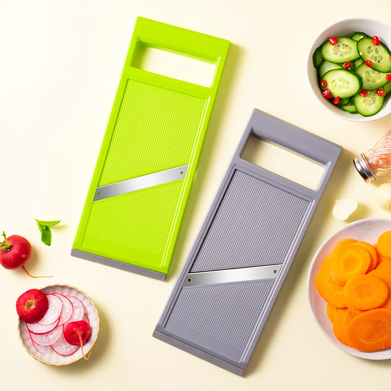 Kitchen Gadgets Vegetable Chopper - เครื่องตัดผักมัลติฟังก์ชั่นพร้อมใบมีดเหล็กเครื่องตัด Mandoline เครื่องปอกมันฝรั่งแครอทเครื่องขูดชีสอุปกรณ์ครัวเครื่องมือ