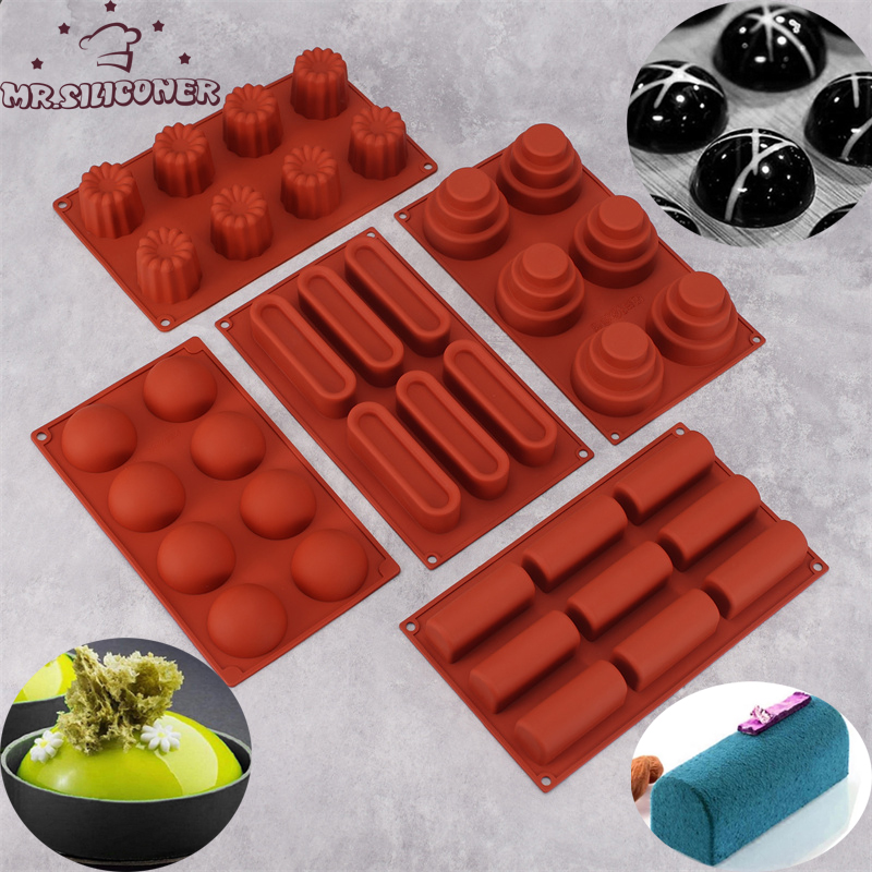 Zyliss Kitchen Gadgets - 3D Ball รอบครึ่งทรงกลมแม่พิมพ์ซิลิโคนสําหรับ DIY เบเกอรี่พุดดิ้งมูสช็อกโกแลตเค้กแม่พิมพ์อุปกรณ์ครัวเครื่องมือ