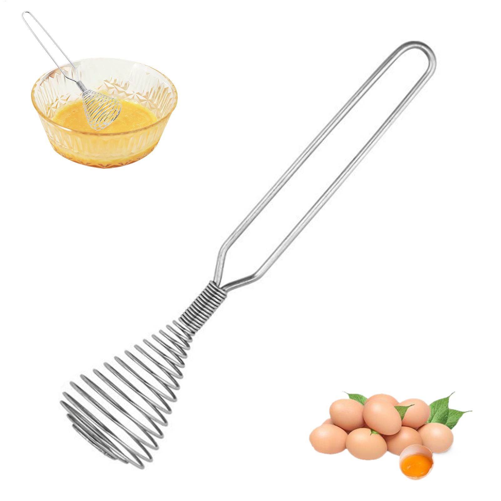Kitchen Gadgets For Cooking - ที่ตีไข่สแตนเลสแบบสปริง ที่ตีไข่แบบลวด อุปกรณ์ครัวสำหรับทำอาหาร อบ ตีผสม ตีฟองนม
