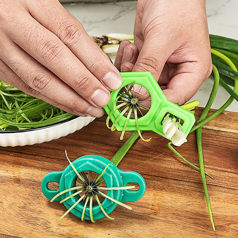 Kitchen Gadgets Green - เครื่องหั่นต้นหอม 1 ชิ้น เครื่องตัดต้นหอมแบบเส้น เครื่องหั่นผักละเอียดพิเศษ อุปกรณ์ครัว