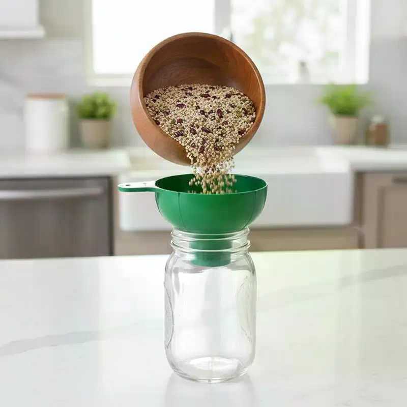 Kitchen Gadgets Set - กรวยปากกว้างพลาสติก 2 ชิ้น/ชุด สำหรับใส่น้ำสลัด ของเหลว อุปกรณ์ครัว