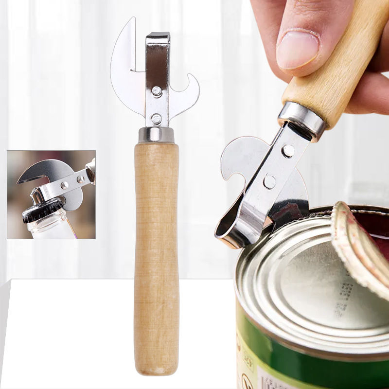 Kitchen Gadgets For Seniors - ที่เปิดกระป๋องแบบมือหมุน อุปกรณ์ครัวอเนกประสงค์ ที่เปิดฝาขวด อุปกรณ์เสริมสำหรับขวด