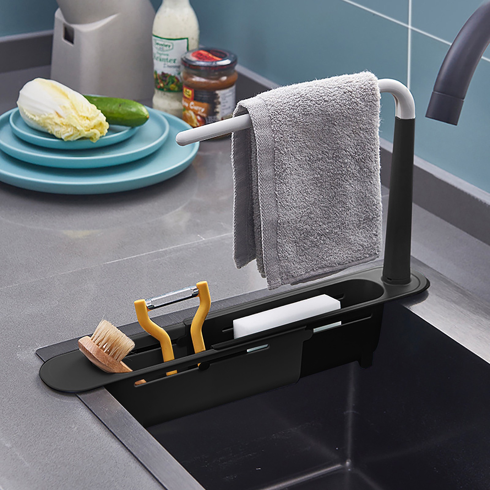 Elescopic ชั้นวางชั้นที่คว่ำชั - Kitchen Gadgets For Seniors บทวิจารณ์และราคา