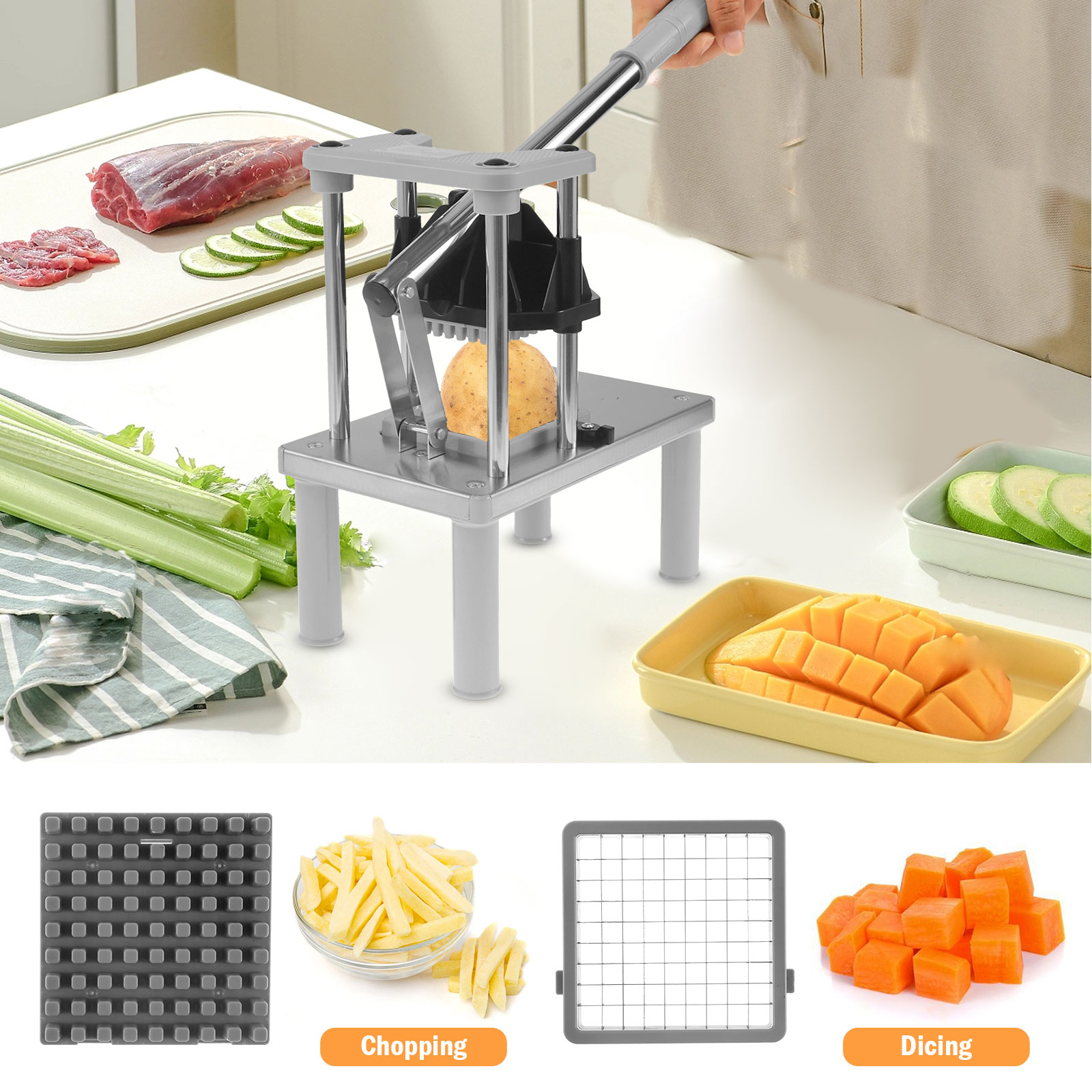 Commercial ผักผลไม้ Chopper เค - Kitchen Gadgets Vegetable Chopper บทวิจารณ์และราคา