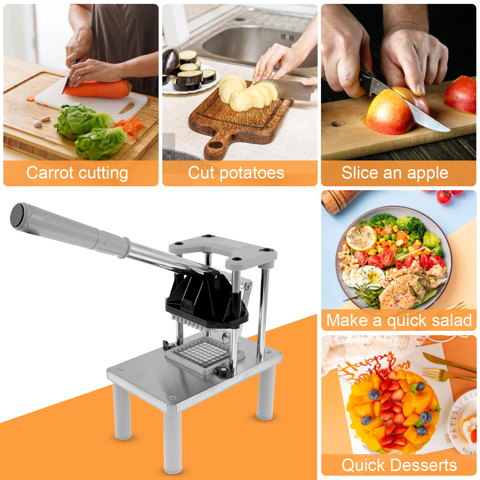 Commercial ผักผลไม้ Chopper เค - Kitchen Gadgets Vegetable Chopper บทวิจารณ์และราคา