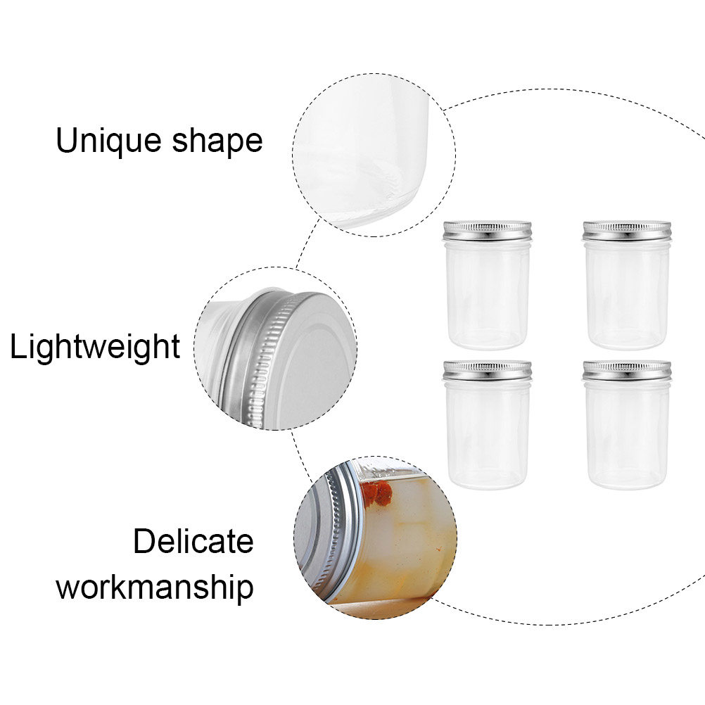 ชุดโหลแก้วสำหรับเก็บแยม 4 ชิ้น - Food Storage Containers บทวิจารณ์และราคา