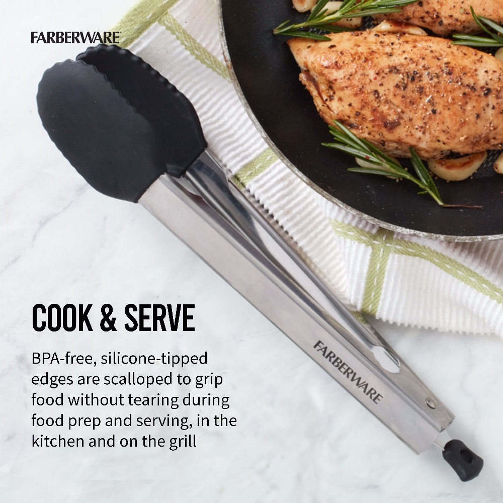 ที่คีบอาหารปลายซิลิโคนแบบล็อคไ - Kitchen Gadgets For Cooking บทวิจารณ์และราคา