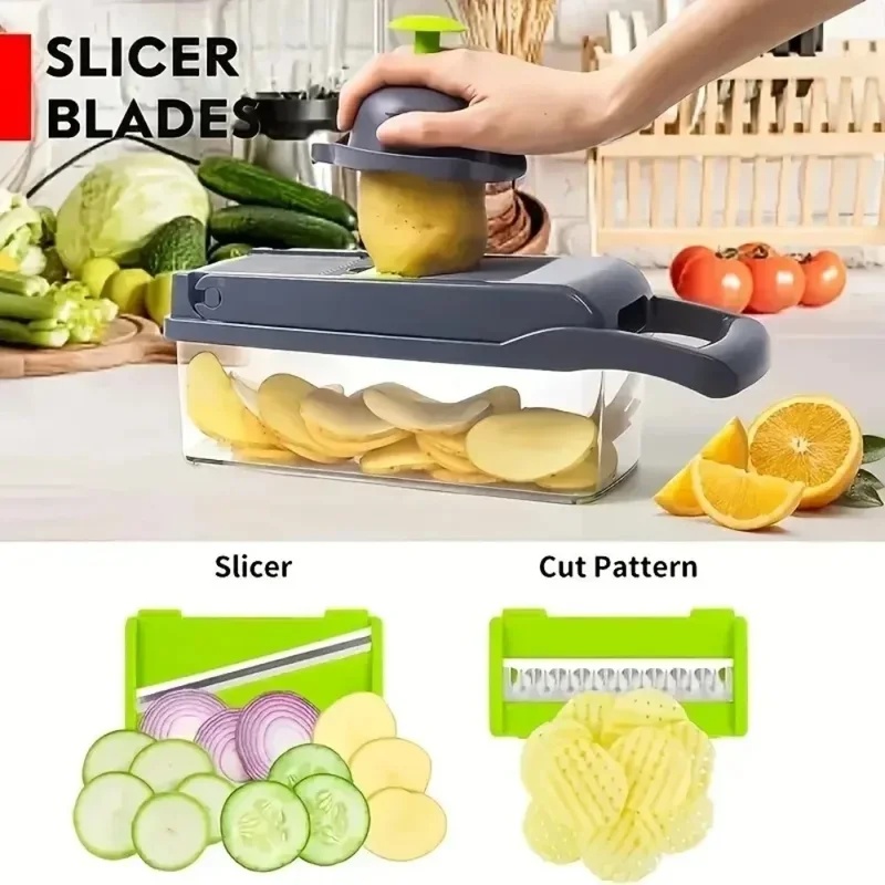 เครื่องสับผักอเนกประสงค์ 16-in - Kitchen Gadgets Vegetable Chopper บทวิจารณ์และราคา