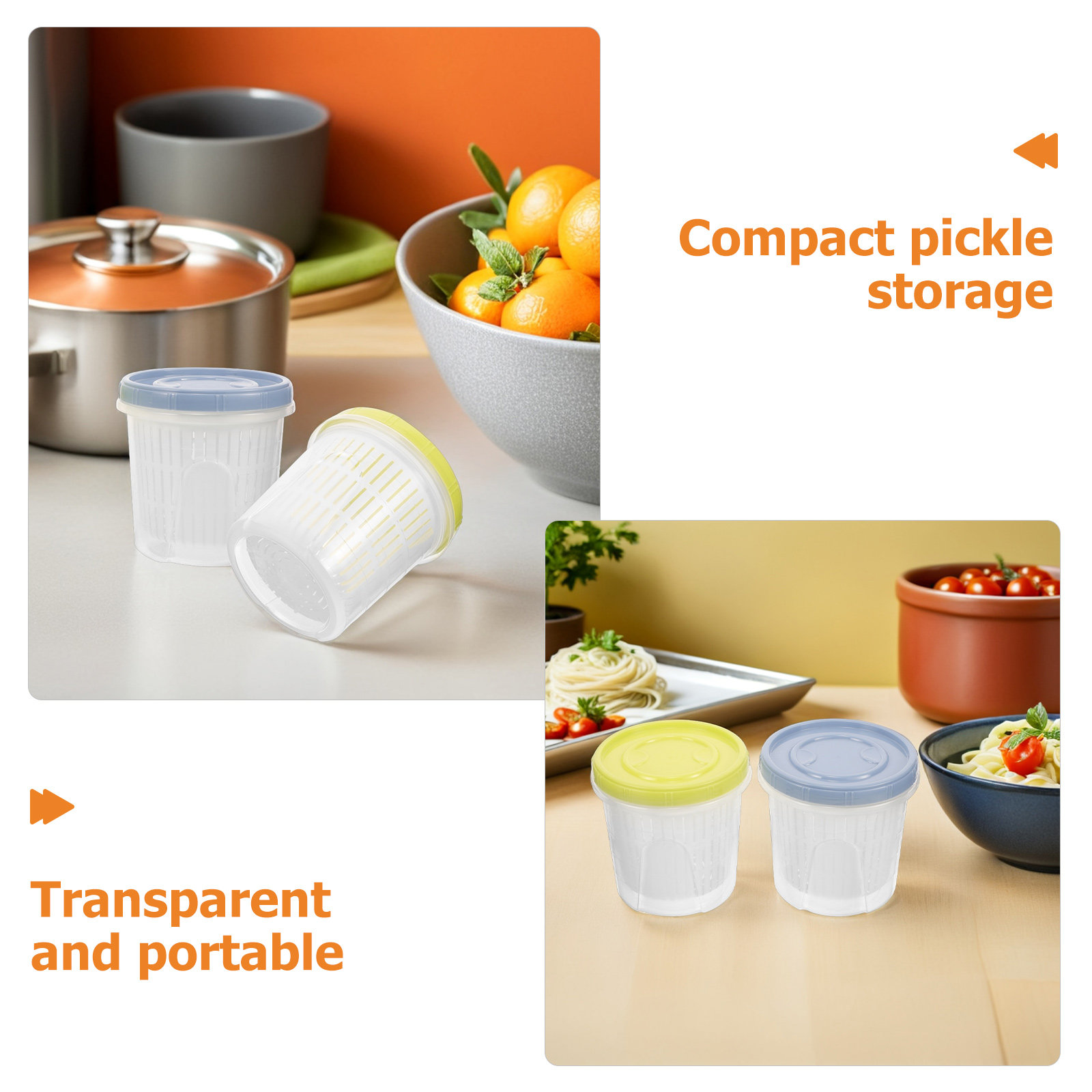 ชุดโหลเก็บผักดอง 3 ชิ้น พร้อมฝ - Food Storage Containers บทวิจารณ์และราคา