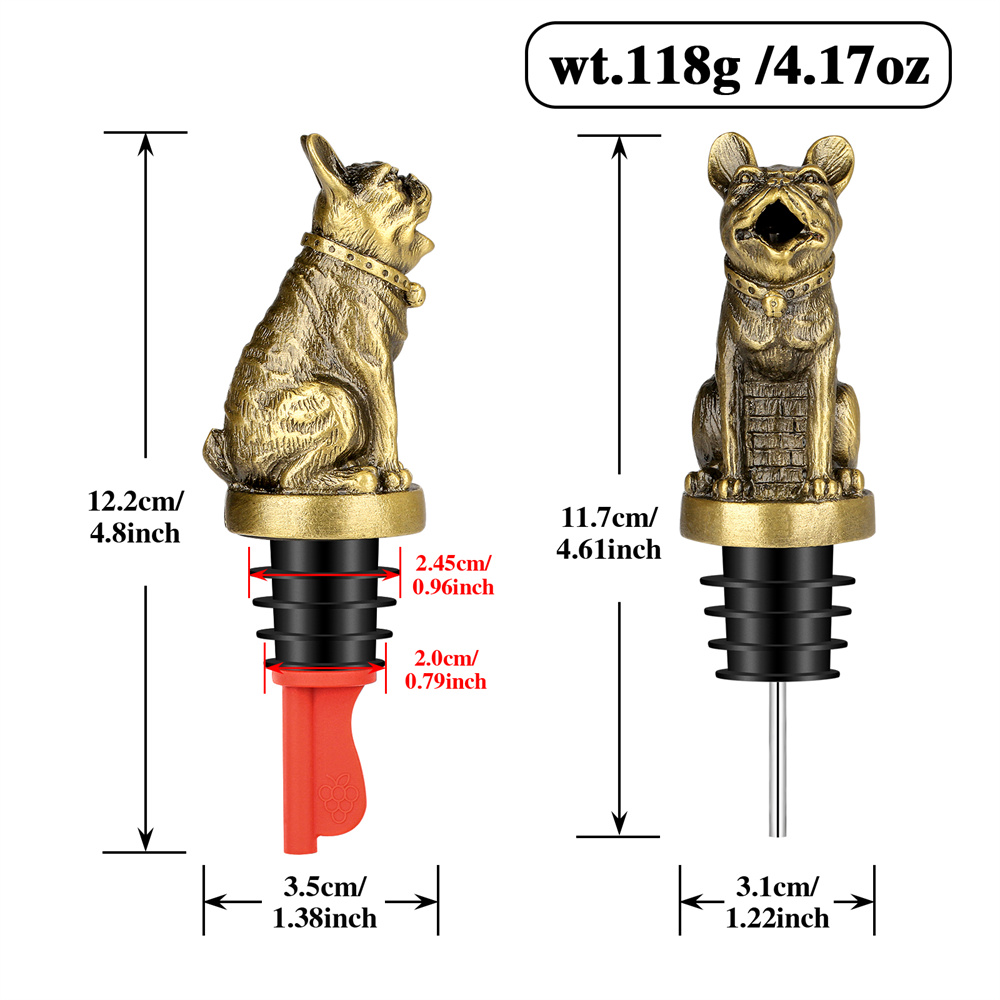 น่ารัก French Bulldog ไวน์ Pou - Zyliss Kitchen Gadgets บทวิจารณ์และราคา