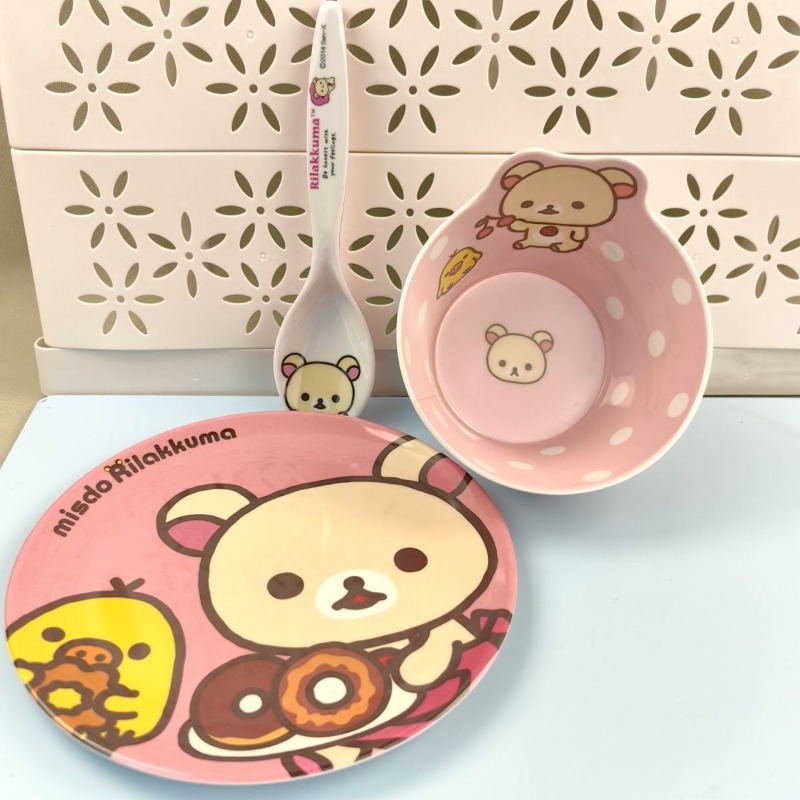 ชุดจานพิมพ์ลายริลัคคุมะสุดน่าร - Kitchen Gadgets Set บทวิจารณ์และราคา