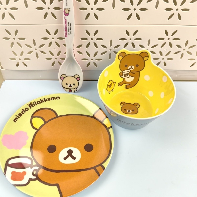ชุดจานพิมพ์ลายริลัคคุมะสุดน่าร - Kitchen Gadgets Set บทวิจารณ์และราคา