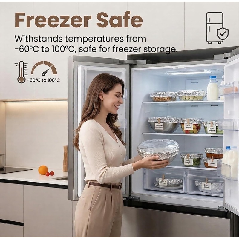 ฝาปิดชามอะลูมิเนียมฟอยล์แบบใช้ - Kitchen Gadgets For Seniors บทวิจารณ์และราคา