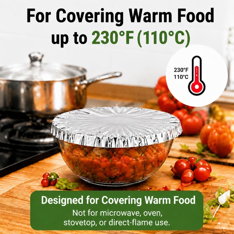 ฝาปิดชามอะลูมิเนียมฟอยล์แบบใช้ - Kitchen Gadgets For Seniors บทวิจารณ์และราคา