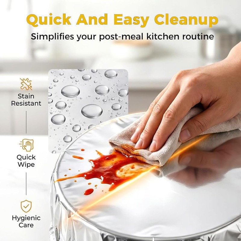 ฝาปิดชามอะลูมิเนียมฟอยล์แบบใช้ - Kitchen Gadgets For Seniors บทวิจารณ์และราคา