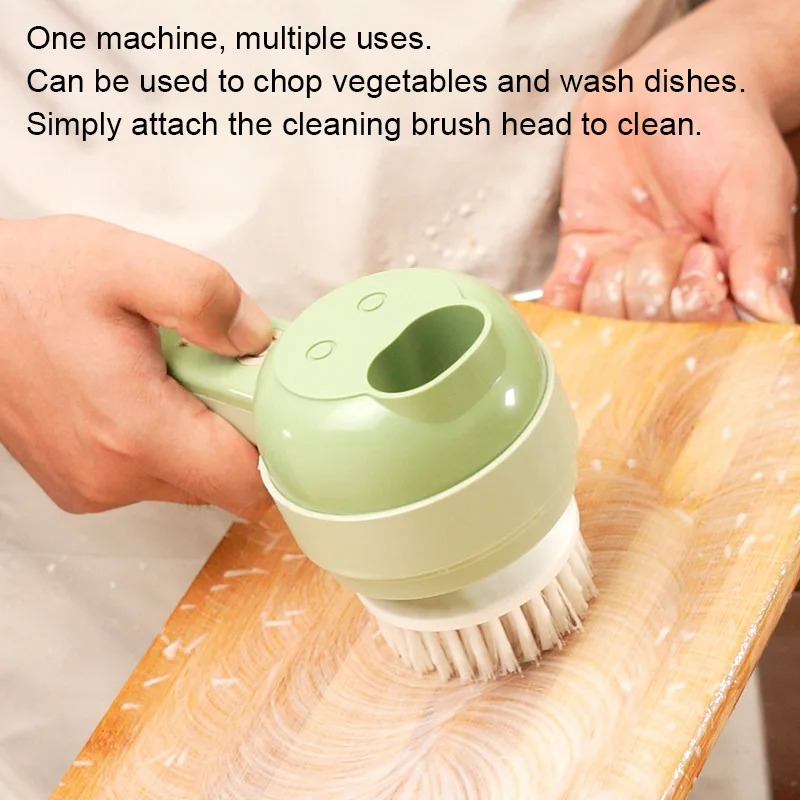 เครื่องหั่นผักไฟฟ้า 4 in 1 เคร - Kitchen Gadgets Vegetable Chopper บทวิจารณ์และราคา